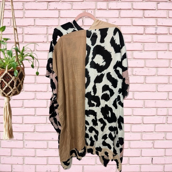 NWT LA SOUL Animal Print Summer Kimono Short Sleeve One Size Fits Most - Picture 8 of 10